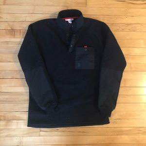 Topo Designs Fleece 1/4 Button Up XL USA made